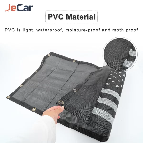 JeCar Car Top Roof Sunshade Cover Front Door 0Heat insulation Net Mesh For Jeep Wrangler JL / Gladiator JT 2018 up Accessories - Image 6