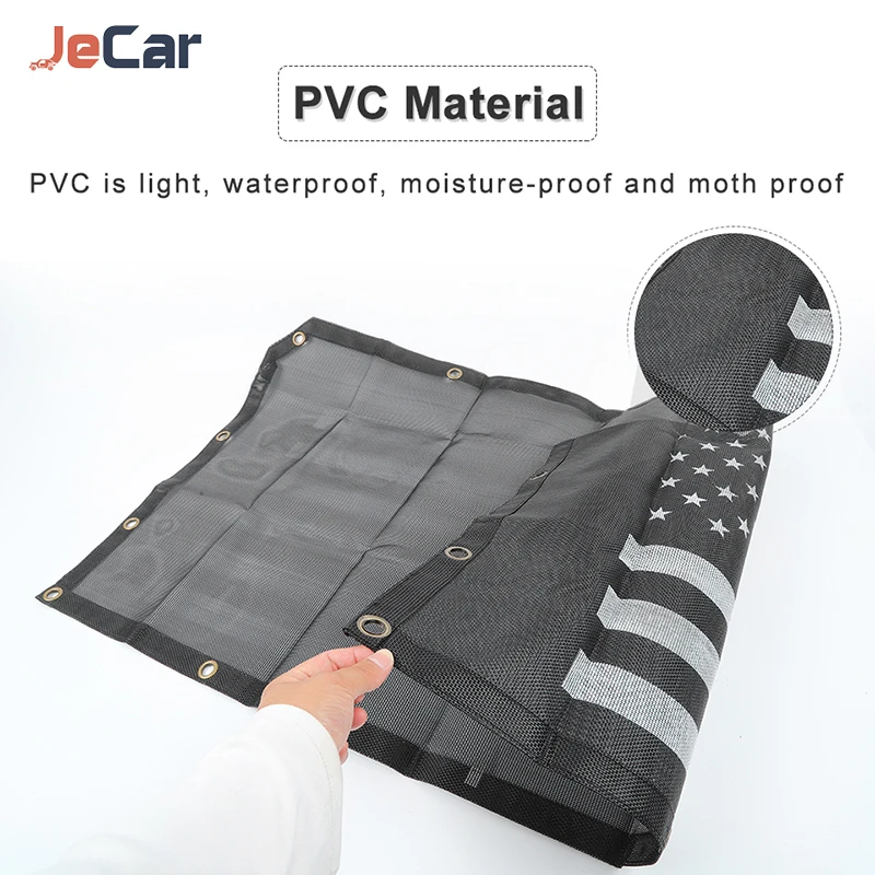JeCar Car Top Roof Sunshade Cover Front Door 0Heat insulation Net Mesh For Jeep Wrangler JL / Gladiator JT 2018 up Accessories - Image 6