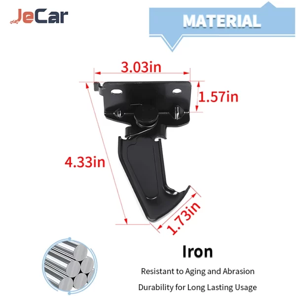 JeCar Iron For Jeep Wrangler JL / JT Gladiator 2018 UP Hook Of The Engine Hood Of The Car Engine Parts And Accessories - Image 2