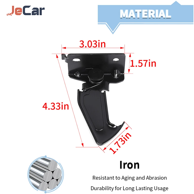 JeCar Iron For Jeep Wrangler JL / JT Gladiator 2018 UP Hook Of The Engine Hood Of The Car Engine Parts And Accessories - Image 2