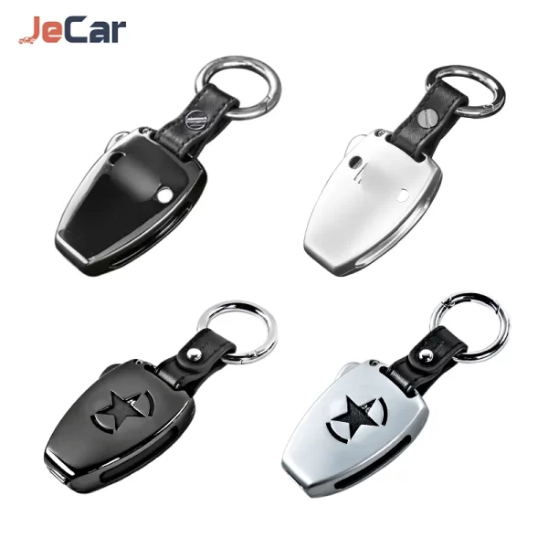 Car Keys Chain Shell Cover Aluminum Alloy Key Case For Jeep Compass 2008-2016/Patriot 2011-2015/Wrangler JK 2007-2017 Accessorie - Image 2