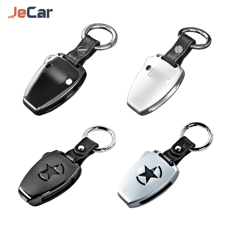 Car Keys Chain Shell Cover Aluminum Alloy Key Case For Jeep Compass 2008-2016/Patriot 2011-2015/Wrangler JK 2007-2017 Accessorie - Image 2