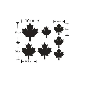 Car Decals Body decoration Reflective decals Maple Leaf cover scratches personality modified stickers auto parts