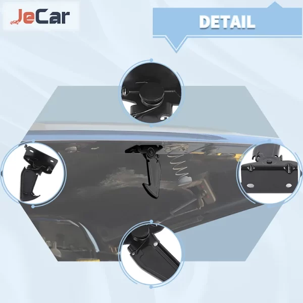 JeCar Iron For Jeep Wrangler JL / JT Gladiator 2018 UP Hook Of The Engine Hood Of The Car Engine Parts And Accessories - Image 5