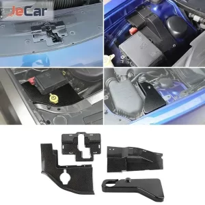 JeCar Engine Electric Wire dDust Cover Kit Coolant Pot Lid Sticker For Dodge Charger 2011+/Challenger 2015+ Interior Accessories