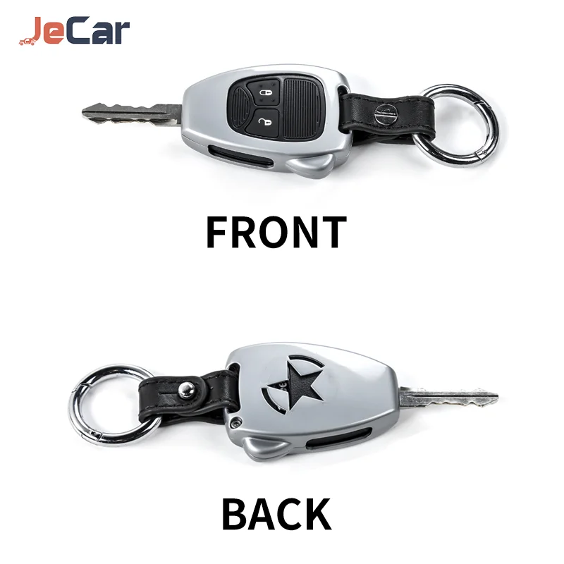 Car Keys Chain Shell Cover Aluminum Alloy Key Case For Jeep Compass 2008-2016/Patriot 2011-2015/Wrangler JK 2007-2017 Accessorie - Image 5