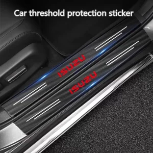 Carbon Fiber Car Door Threshold Sticker Auto Trunk Protective Strip for Isuzu D-MAX D MAX Dmax I II WFR VAN NFR ATV TROOPER