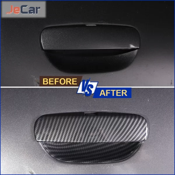 JeCar Car Door Outer Grab Handle Bowl Decoration Cover Trim Sticker For Dodge Challenger 2015 up ABS Exterior Accessories - Image 2