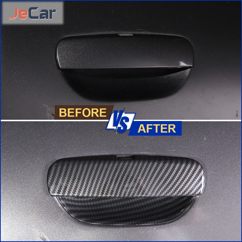 JeCar Car Door Outer Grab Handle Bowl Decoration Cover Trim Sticker For Dodge Challenger 2015 up ABS Exterior Accessories - Image 2