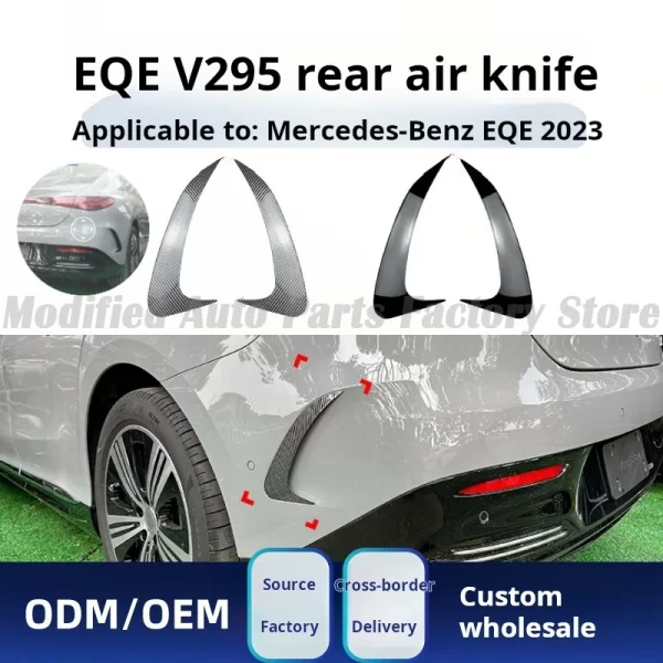 High quality for Mercedes-Benz eqe v295 amg line 2023 + rear bar trend air knife car sticker modification parts