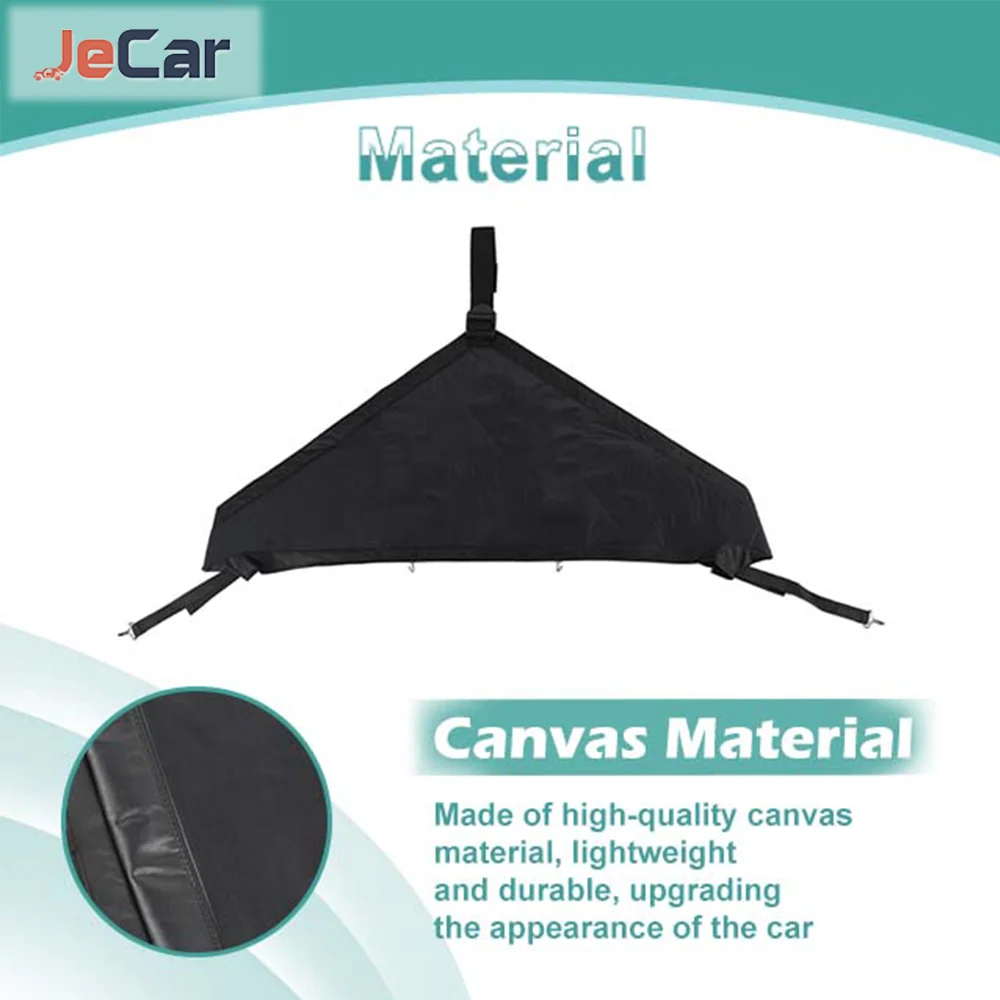 JeCar Canvas Car Front Hood Cover Protector Accessories for Jeep Wrangler JK 2007-2017 Exterior Engine Cover Car Styling - Image 2