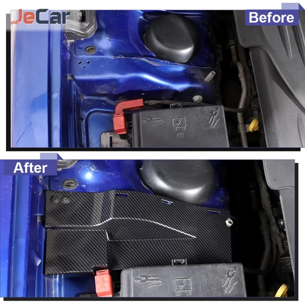 JeCar Engine Electric Wire dDust Cover Kit Coolant Pot Lid Sticker For Dodge Charger 2011+/Challenger 2015+ Interior Accessories - Image 4