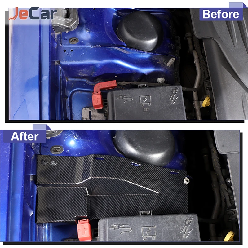 JeCar Engine Electric Wire dDust Cover Kit Coolant Pot Lid Sticker For Dodge Charger 2011+/Challenger 2015+ Interior Accessories - Image 4