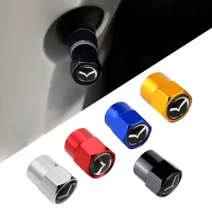 For Mazda 5 6 323 626 Rx8 7 Mx3 Mx5 Atenza Axela Durable Car Air Valve Stem Cap Metal Automobile Tire Valve Cover Accessories