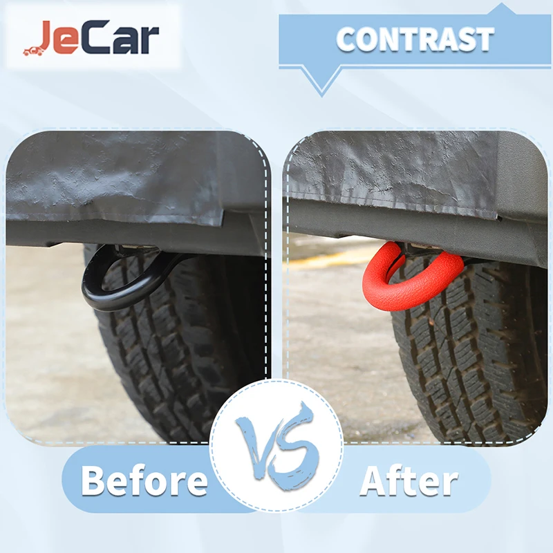 JeCar Car Rear Bumper Tow Hook Cover For Ford Bronco 2021 UP Automotive Exterior Tow Hook Cover Accessories - Image 4