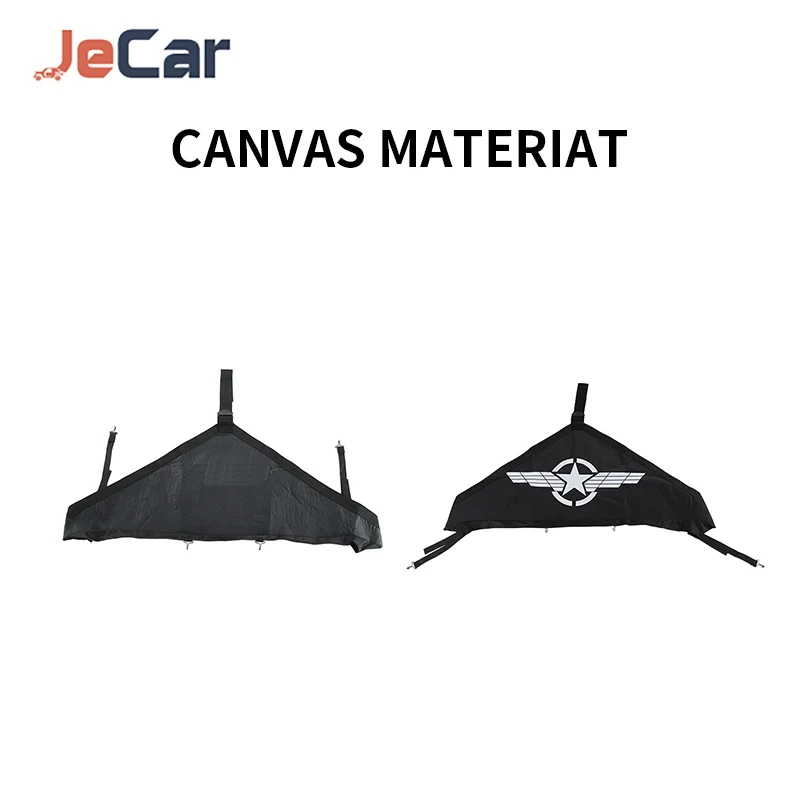 JeCar Canvas Car Front Hood Cover Protector Accessories for Jeep Wrangler JK 2007-2017 Exterior Engine Cover Car Styling - Image 3