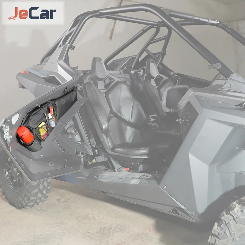 JeCar Door Inside Storage Bags Organizer Pocket For Polari RZR PRO XP UItimate 2021 up Stowing Tidying Interior Accessories - Image 2